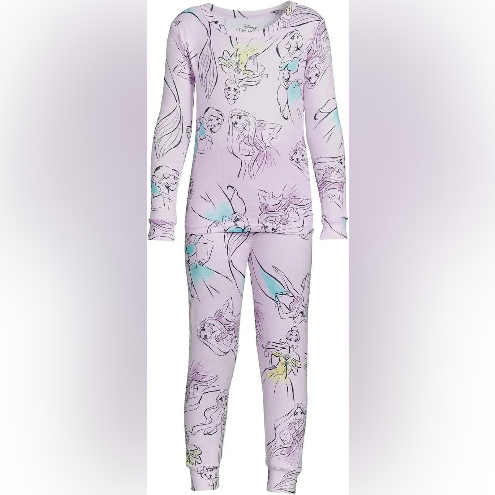 Girls Disney Princess Pajama Set size 10- so so soft